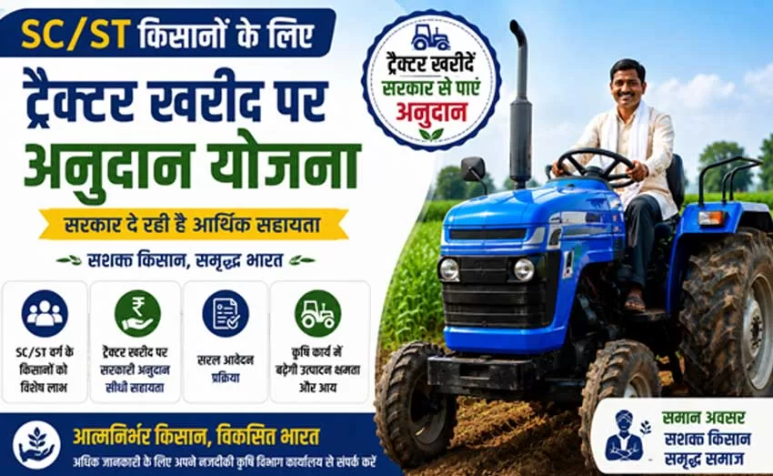 SC/ST किसान ट्रैक्टर अनुदान योजना