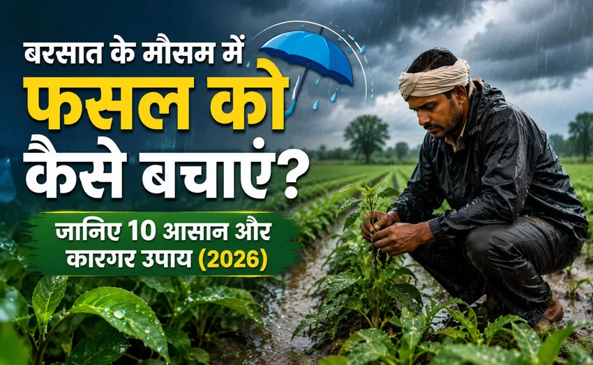 बरसात के मौसम में फसल को कैसे बचाएं