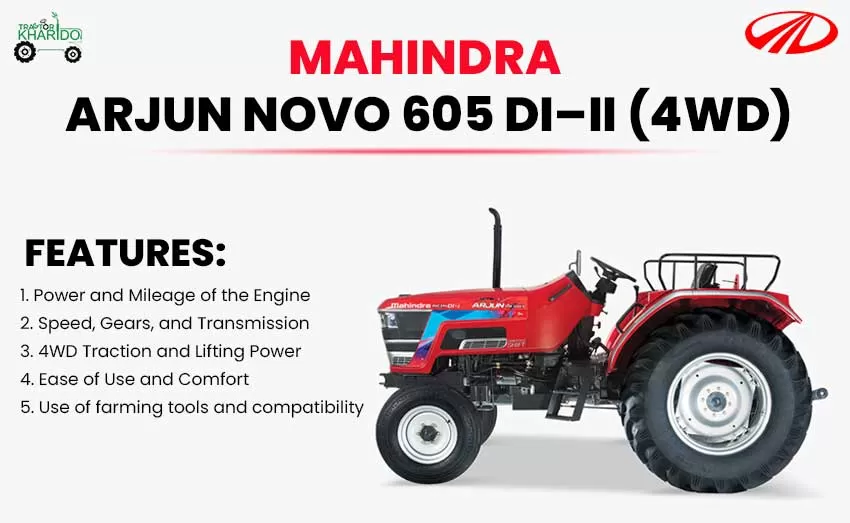 Mahindra ARJUN NOVO 605 DI–i-4WD Tractor Features and Price