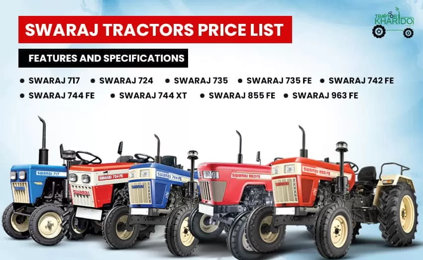 Swaraj Tractors Price List 2025, Features and Specifications